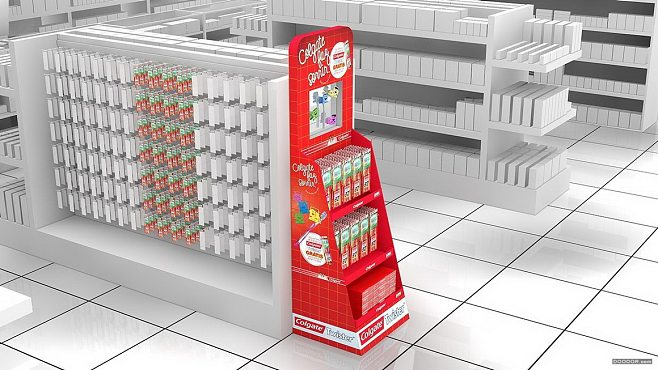 商超陳列藝術 16組AUGUSTO堆頭與展架產(chǎn)品陳列效果圖解析